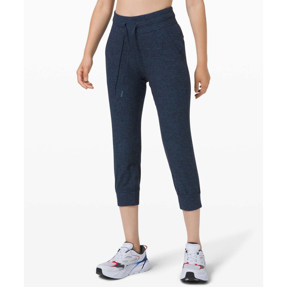 Lululemon Ready To Rulu Fleece Jogger Size 2 Heathered True Navy/Black